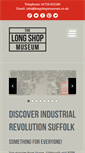 Mobile Screenshot of longshopmuseum.co.uk